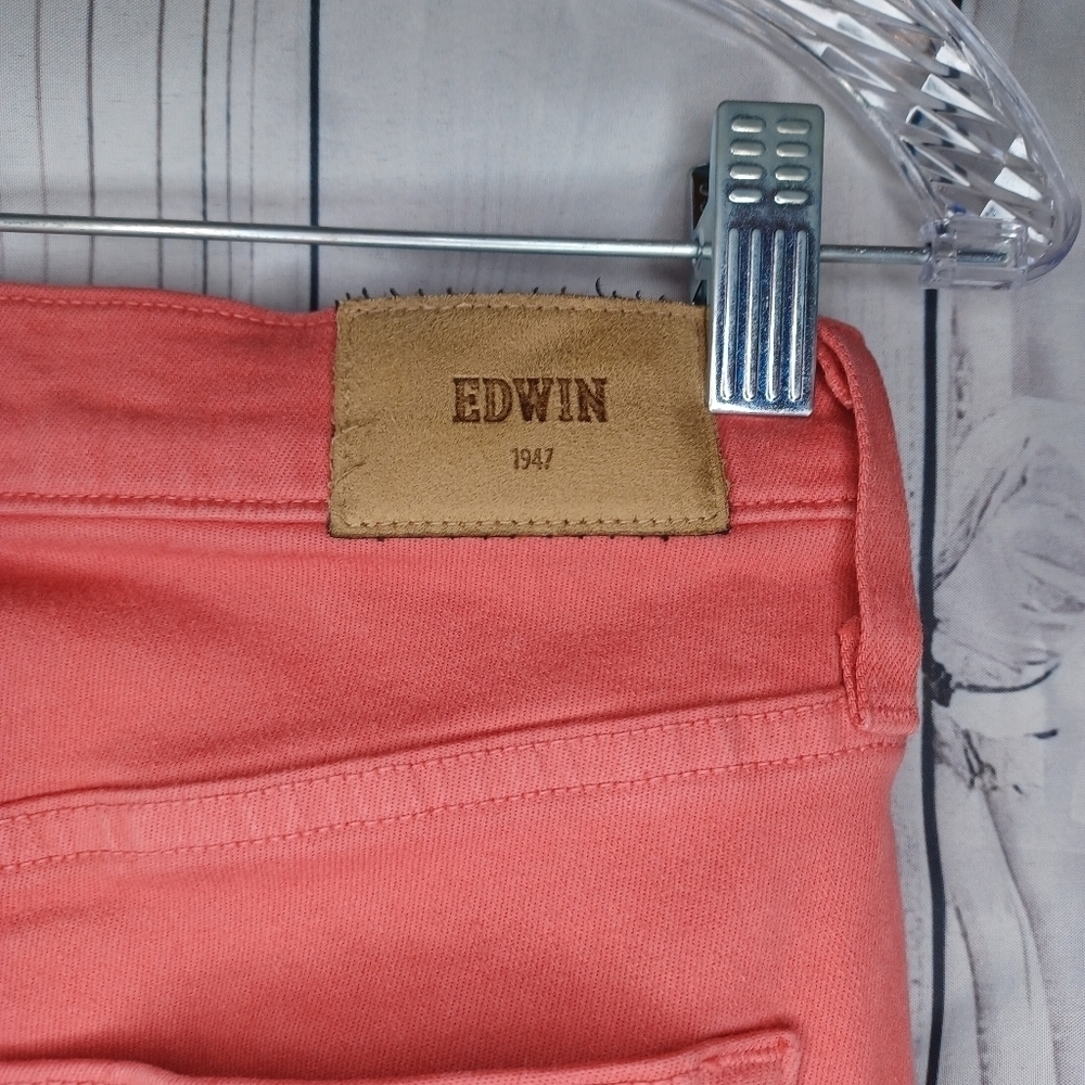 Edwin Pixie Mid Rise Skinny Ankle Colored Denim Preppy Jeans - Picture 10 of 15